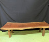 Hawaiian Black Walnut Bench