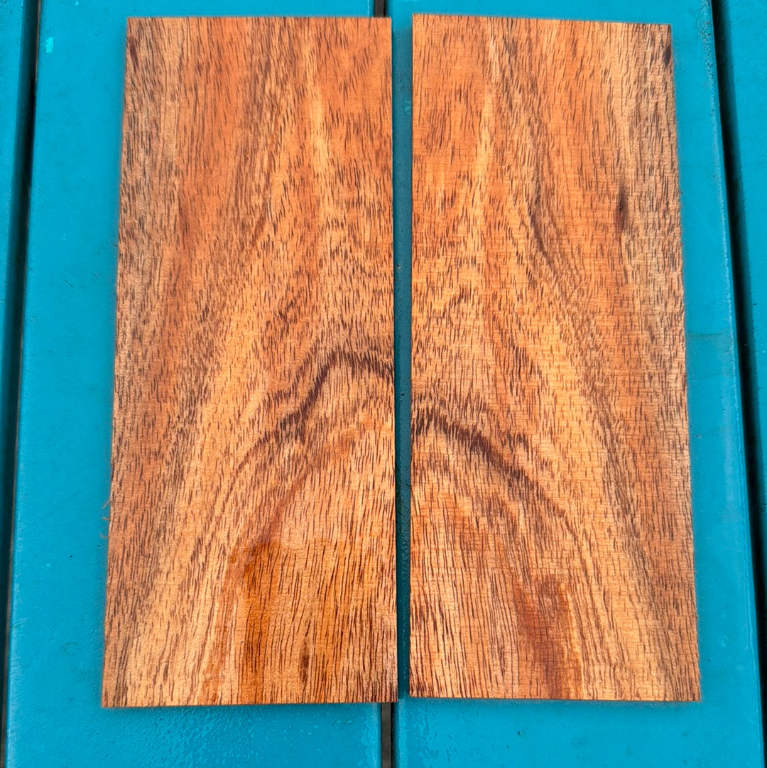 Curly Koa Knife Scales 2 piece sets