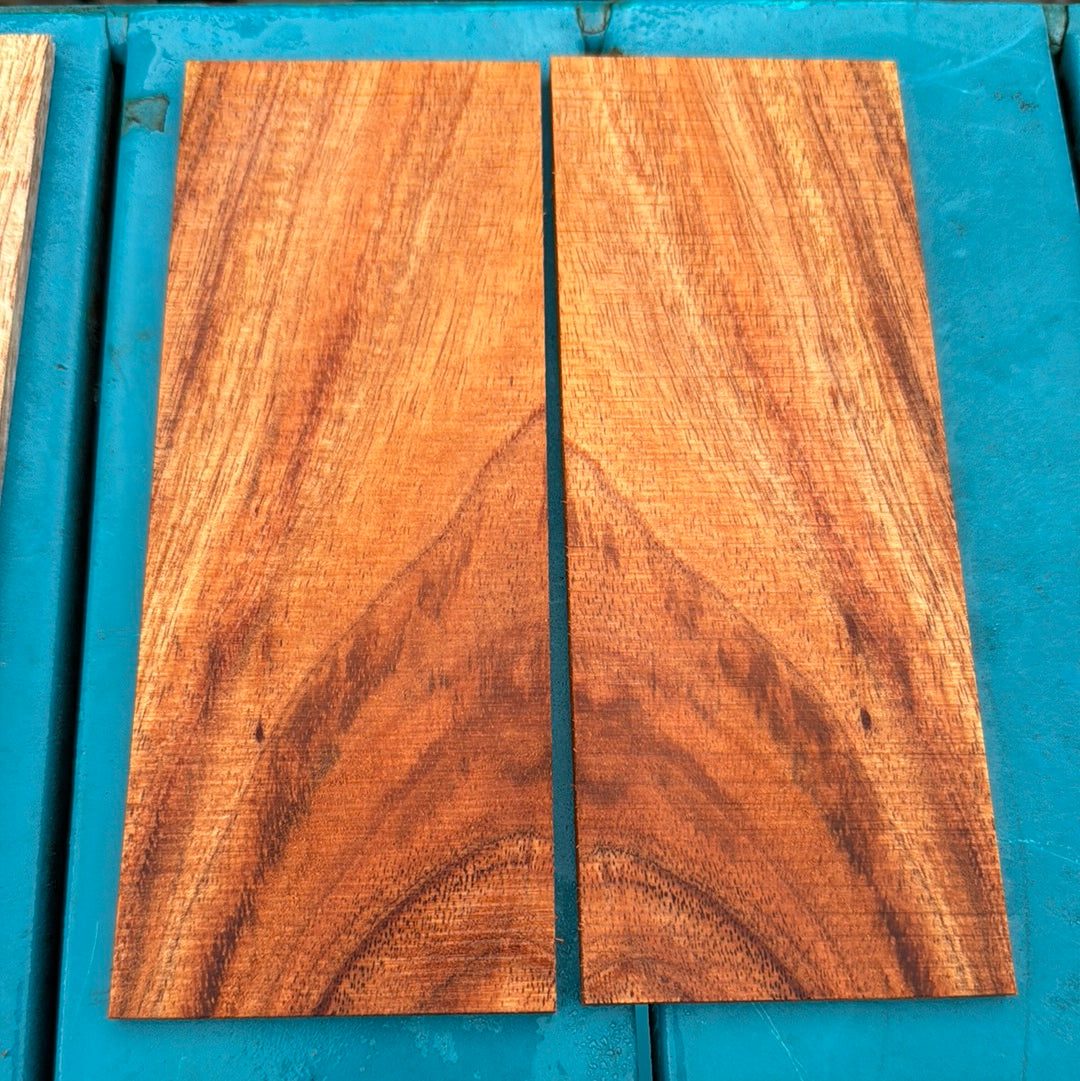 Curly Koa Knife Scales 2 piece sets