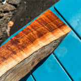 Live Edge Curly Koa wood 21”x2-3 3/4”x2”