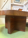 Round African Mahogany Coffee Table