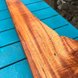 Premium Curly Koa Live Edge Slab 35 3/4”x2.5-11”x2”