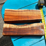 Live Edge Curly Koa 2 pieces 13.5”x3-5”x2”