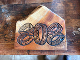 Koa “808” - Engraved Art Piece