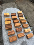 Reclaimed Monkey Pod Bottle Toppers/Salt and Pepper Shaker Blanks