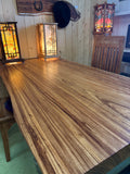 Reclaimed Zebrawood Slab Desk