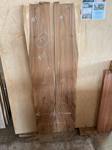 Monkeypod Bookmatched Pair #1