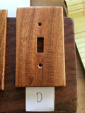 Finished koa light switches made by Michael Nizo
