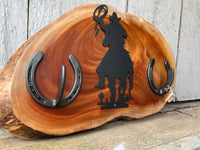 Paniolo Double Hat Rack - Hawaiian Grown African Mahogany wood