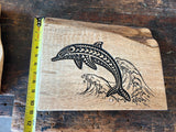 Mango Dolphin - Engraved Art Piece