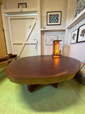Round African Mahogany Coffee Table