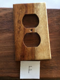 Finished koa light switches made by Michael Nizo