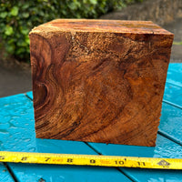 Curly Koa bowl blank 6”x5 3/4”x5 1/4”