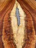Live Edge Curly Koa 2 piece Parlor Guitar Top