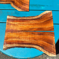 Curly koa bookmatched 2 pieces set