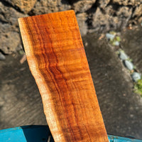 Live Edge Curly Koa wood 21”x2-3 3/4”x2”