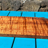 Premium Master Grade Live Edge Curly Koa 24”x4-5 7/8”x7/8”