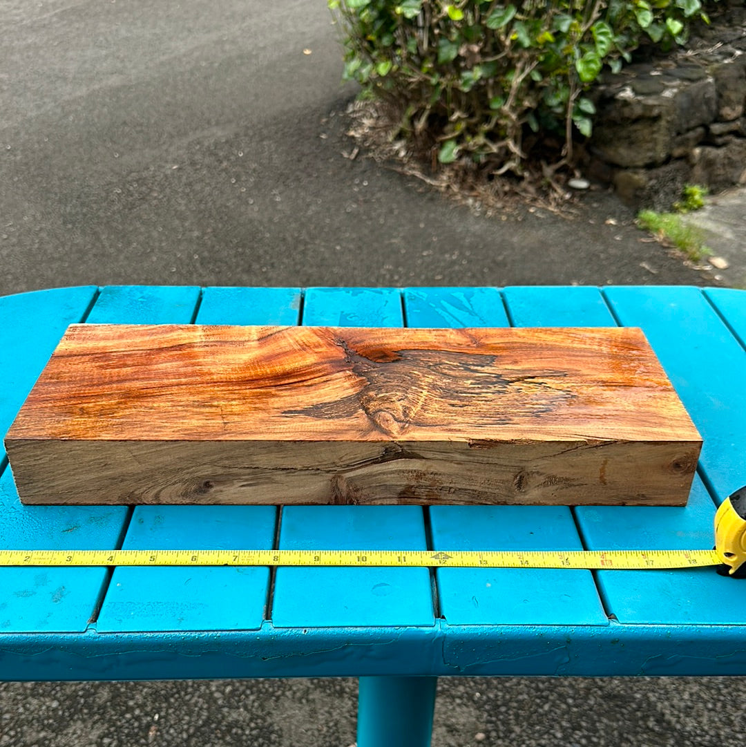Curly Koa board 17.5”x6”x2”