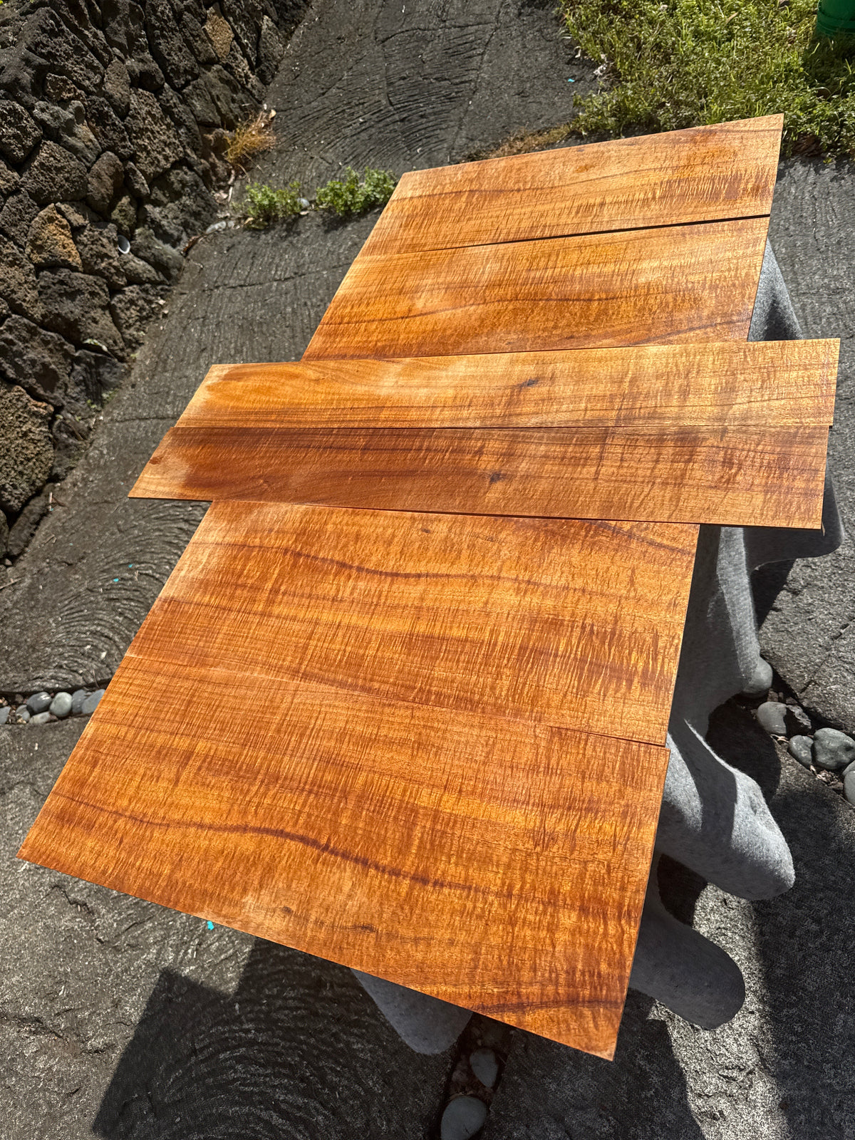 Premium Curly Koa Jumbo Guitar 6 piece set mmm￼