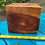 Curly Koa bowl blank 6”x5 3/4”x5 1/4”