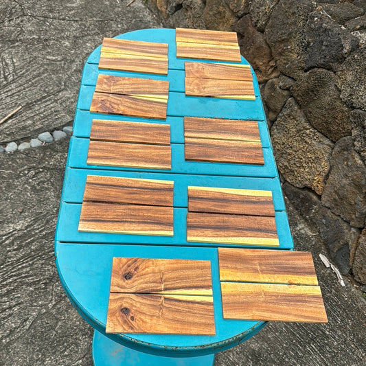 Monkey Pod Knife Scales 2 piece sets