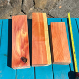 Aromatic Bermuda Cedar for craft 3@9.5-12 7/8”x2-3”x2”