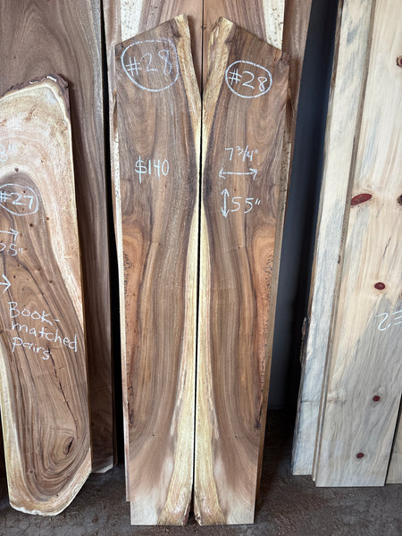 Monkeypod Lumber Bookmatched Pair #28