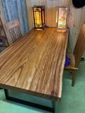 Reclaimed Zebrawood Slab Desk