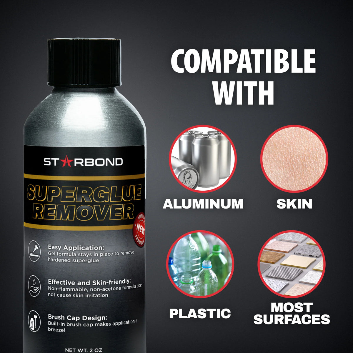 Starbond Superglue Remover 2 oz.