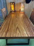 Reclaimed Zebrawood Slab Desk