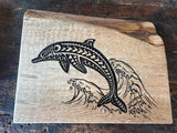 Mango Dolphin - Engraved Art Piece