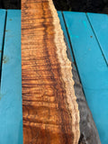 Curly Live Edge Koa slab 23.5”x4”x2”