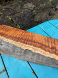 Curly Live Edge Koa slab 23.5”x4”x2”