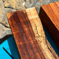 Live Edge Curly Koa 2 pieces 13.5”x3-5”x2”