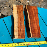 Live Edge Curly Koa 2 pieces 13.5”x3-5”x2”