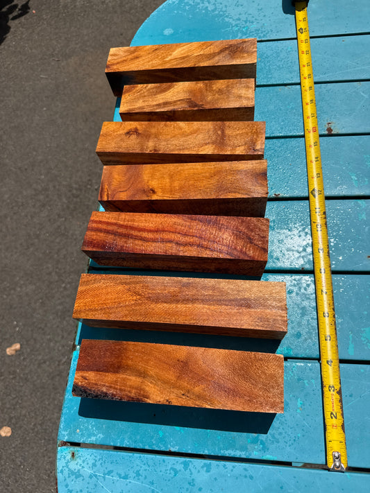 Figured Koa Turning Blank 7-8”x2”x2”