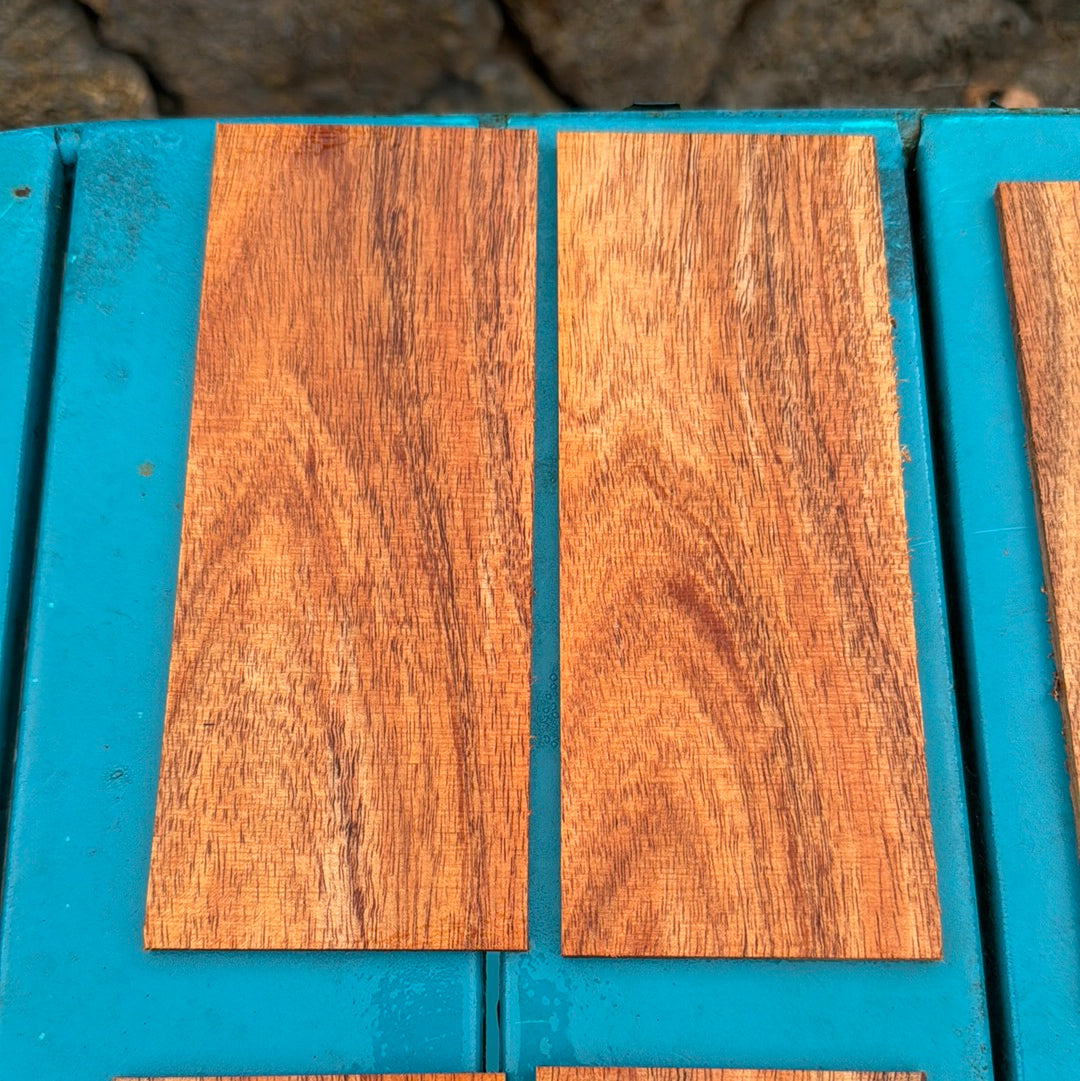 Curly Koa Knife Scales 2 piece sets