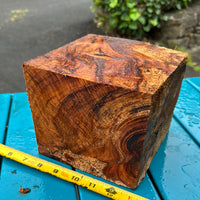 Curly Koa bowl blank 6”x5 3/4”x5 1/4”