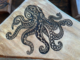 Mango Octopus - Engraved Art Piece