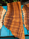 Curly Koa 4 pieces at 4mmx17-32”x8-12”