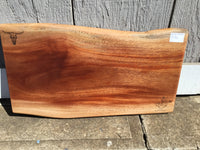 Finished African Mahagony charcuterie Board