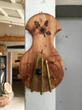 Aloha Door Chime - 3 chimes, Black wattle, hibiscus made by Mike Smaltz (CG)