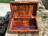 Finished Curly koa jewelry box 10”x6”x4”