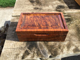 Finished Curly koa jewelry box 10”x6”x4”