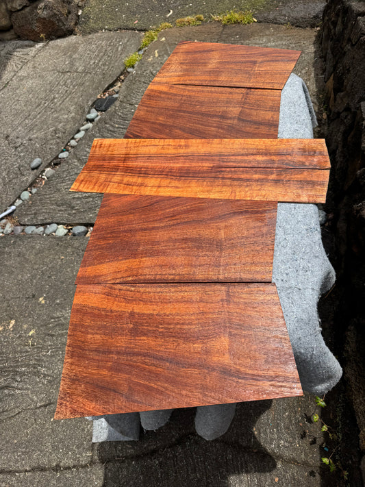 3A Curly Koa Baritone Ukulele 6pc set