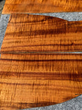 “The Forte” 4 piece 4A curly koa concert ukulele set