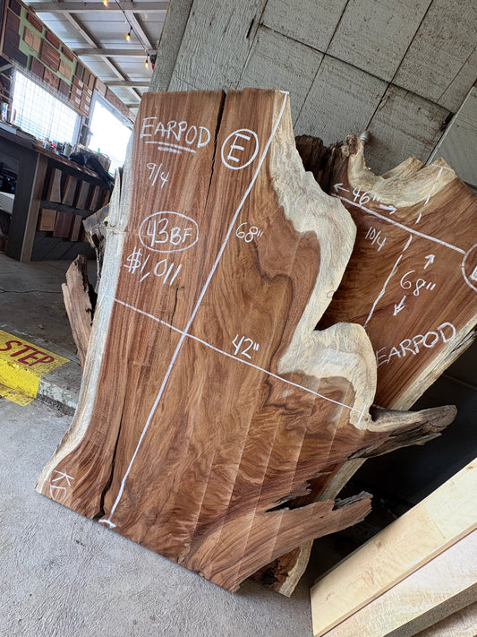 EarPod Live Edge Slab (Slab E)