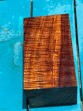 Premium Curly Koa turning blank 5.5”x3 1/4”x3 1/4”