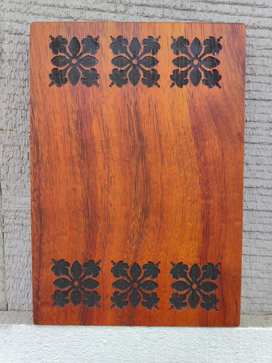 Koa Pineapple Quilt Squares charcuterie board