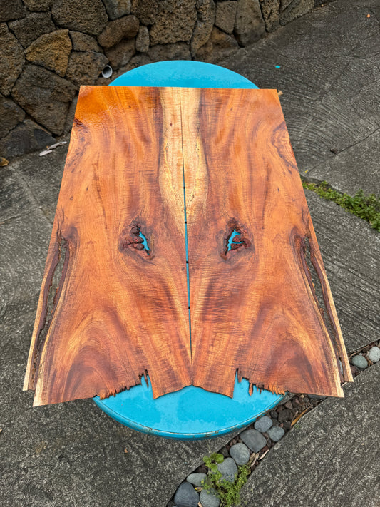 Premium Koa Bookmatched Guitar/Tenor Ukulele top set